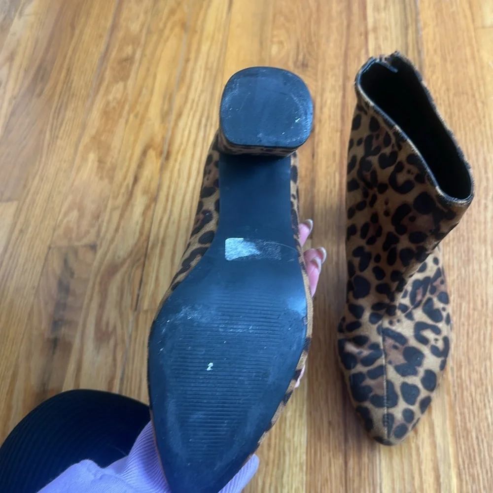 Leopard Print‎ Hair Booties